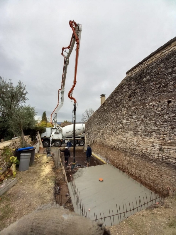 Extension d'habitation et terrassement pour piscine à Saint-Saturnin-Lès-Apt, Saint-Saturnin-lès-Apt, Poncet Travaux Verts