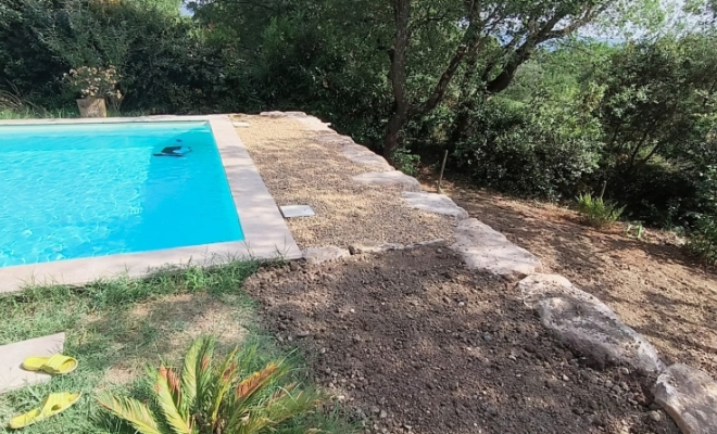 Reprise Mur de soutènement Gargas, Saint-Saturnin-lès-Apt, Poncet Travaux Verts