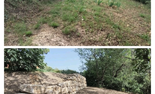 Reprise Mur de soutènement Gargas, Saint-Saturnin-lès-Apt, Poncet Travaux Verts